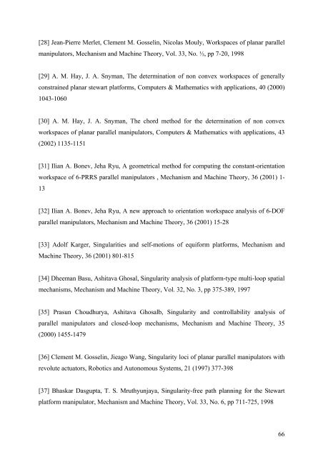 Kinematic and Dynamic Analysis of Spatial Six Degree of Freedom ...