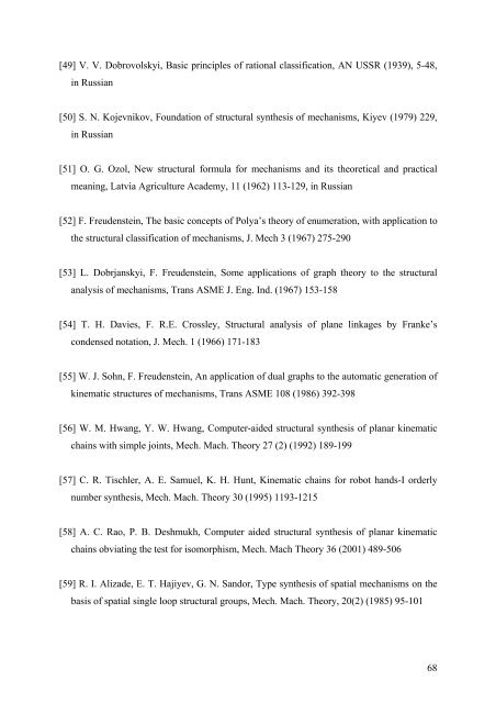 Kinematic and Dynamic Analysis of Spatial Six Degree of Freedom ...