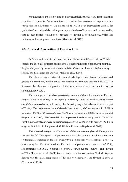 the production of thymoquinone from thymol and carvacrol