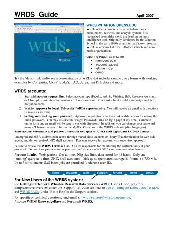WRDS Guide - McMaster University