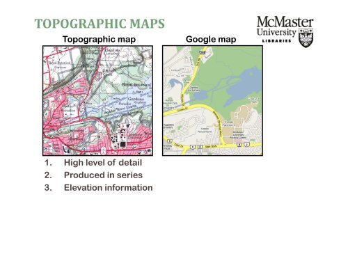 MAP SKILLS FOR ENVIRONMENTAL SCIENCE - McMaster University