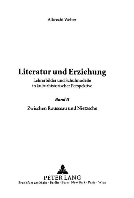 Literatur und Erziehung - Bibliothek und wissenschaftliche Information