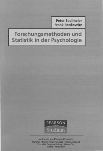 Forschungsmethoden und Statistik in der Psychologie