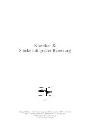 Klassiker & Stücke mit großer Besetzung - stückgut Bühnen- und ...