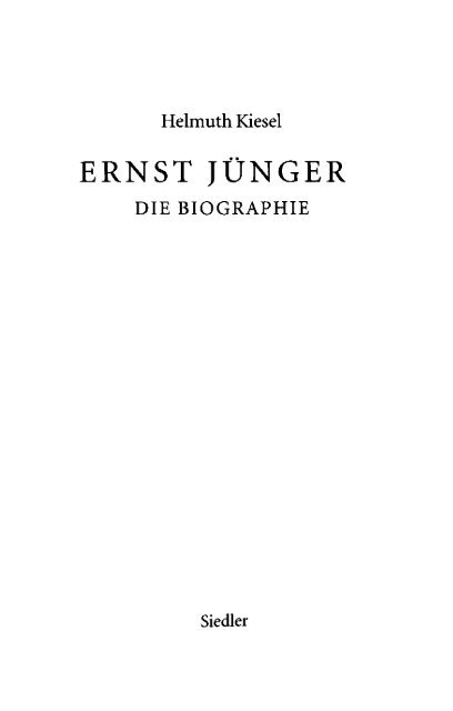 ERNST JÜNGER