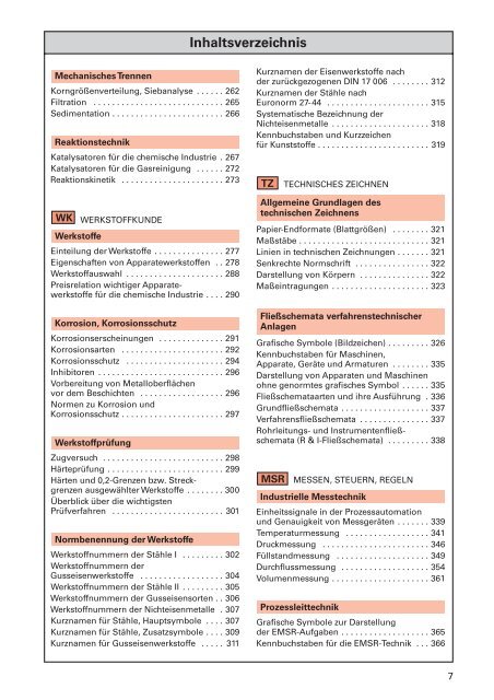 Tabellenbuch Chemietechnik