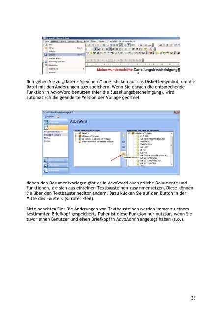Anleitung zur Installation von AdvoWord und AdvoPfÜB ... - AnNoText