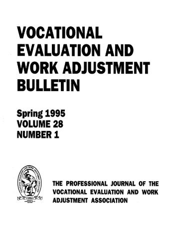 VOCATIONAL EV-AL'UATION AND - NCRTM