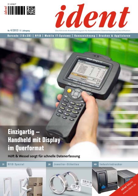 Einzigartig – Handheld mit Display im Querformat