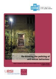 Re-thinking the policing of anti-social behaviour - HMIC