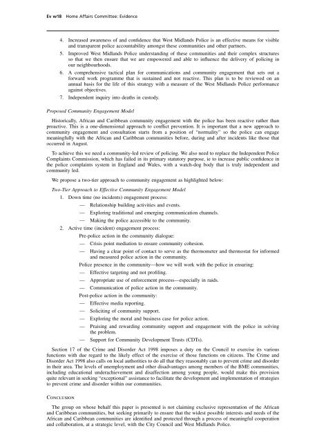 Policing Large Scale Disorder: Lessons from the disturbances of ...