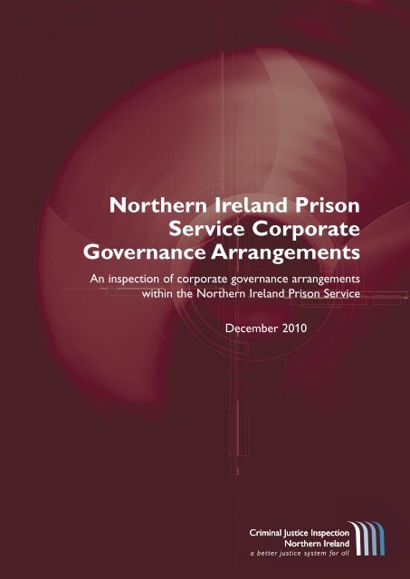 Northern Ireland Prison Service Corporate Governance ... - cjini