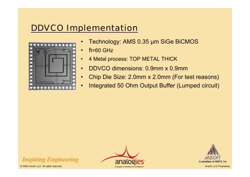 Fully Integrated Differential Distributed VCO using Ansoft IC Solution