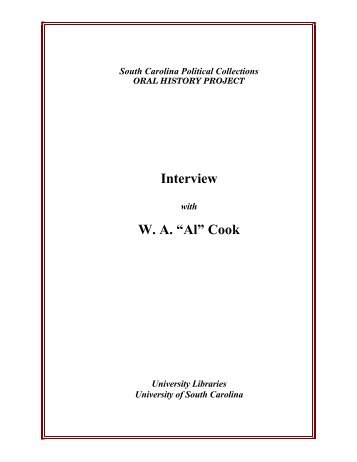 Interview Transcript - University of South Carolina Libraries