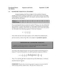 1.4 Geometric Sequences and Series