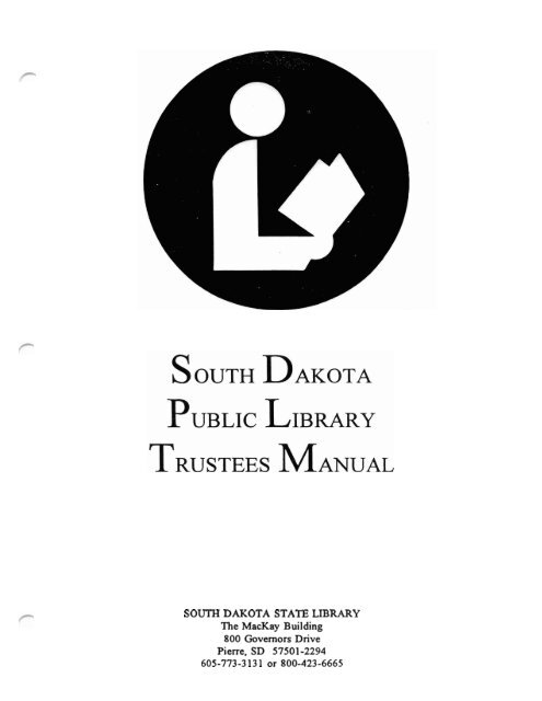 South Dakota Public Library Trustees Manual - South Dakota State ...