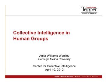 Slides - MIT Center for Collective Intelligence