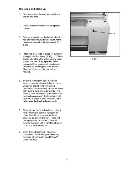 OWNER'S MANUAL GH-1340W/1440W Lathes - JET Tools