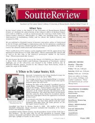 Issue 32 - Lamar Soutter Library - the University of Massachusetts ...