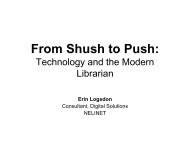 From Shush to Push: Technology and the Modern Librarian