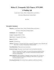 Robert E. Tranquada, M.D. Papers, 1979-2009: A Finding Aid