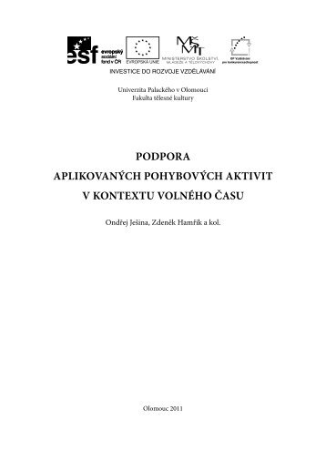 podpora aplikovaných pohybových aktivit v kontextu volného času