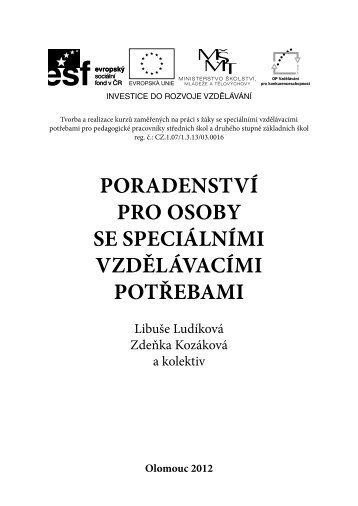 Poradenství pro osoby se zrakovým postižením - Univerzita ...