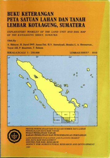 BUKU KETERANGAN PETA SATÜAN LAHAN DAN TANAH ...