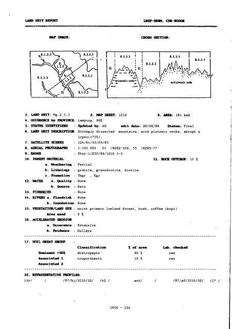 BUKU KETERANGAN PETA SATÜAN LAHAN DAN TANAH ...