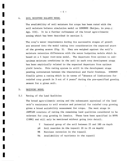 Jamaica Physical Land Evaluation Systems(JAMPLES)