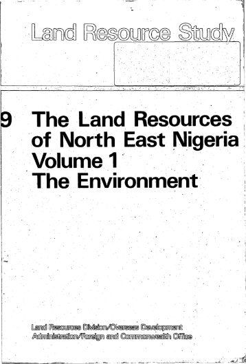 9 The Land Resources of North East Nigeria A/blume1 The ...