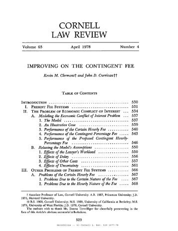 HeinOnline -- 63 Cornell L. Rev. 529 1977-78 - Cornell Law Library
