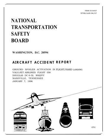 NTSB/AAR-96/07 - National Transportation Safety Board