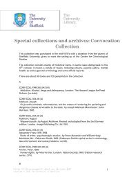 Convocation Collection - Temporary Home Page - University of ...