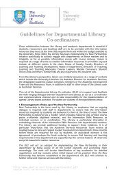 Guidelines for Departmental Library Co-ordinators - University of ...