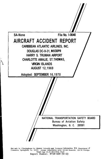 AIRCRAFT ACCIDENT REPORT - AirDisaster.Com