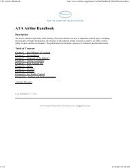 ATA Airline Handbook - Libraries - Embry-Riddle Aeronautical ...