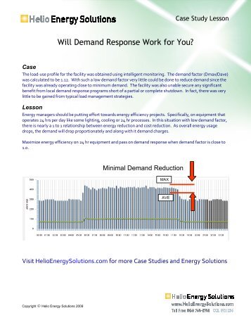 Will Demand Response Work for You?