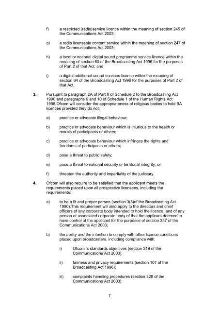 Radio Licensable Content Service (RLCS) - Ofcom Licensing