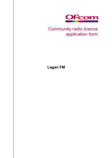 Lagan FM - Ofcom Licensing