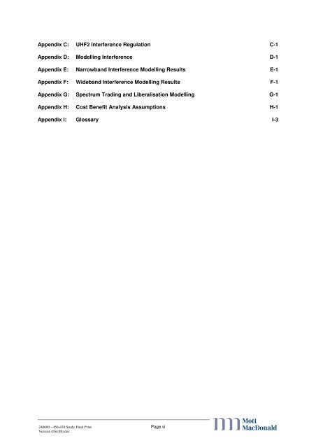 UHF2 realignment study - Ofcom Licensing