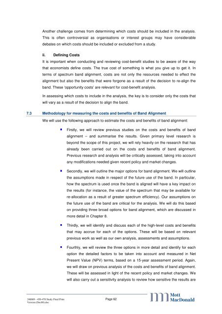 UHF2 realignment study - Ofcom Licensing