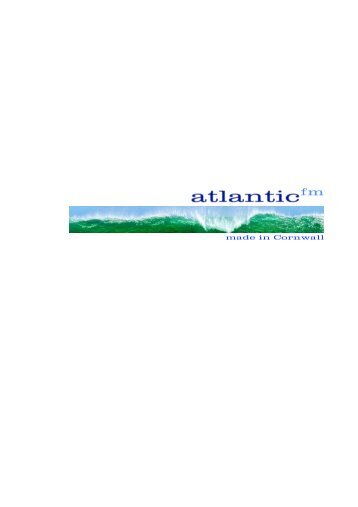 An Application for a local radio licence by Atlantic ... - Ofcom Licensing
