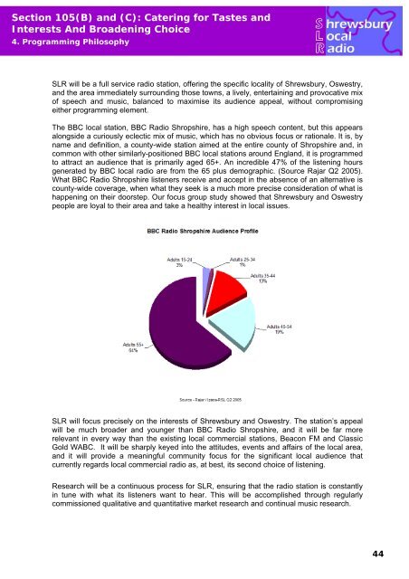 SLR - Ofcom Licensing