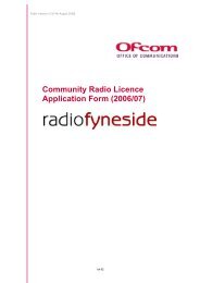 Radio Fyneside - Ofcom Licensing