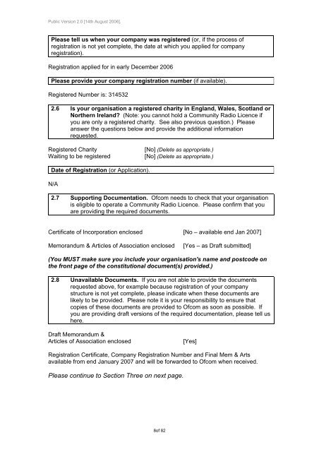 Radio Fyneside - Ofcom Licensing