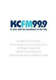 KCFM - Ofcom Licensing