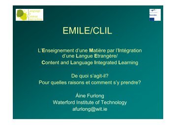 EMILE/CLIL