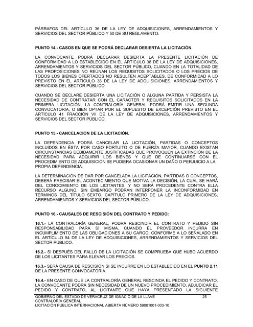 convocatoria de participación licitación pública internacional abierta ...