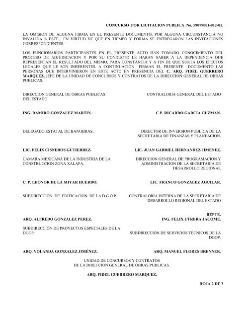 59079001-012-01 - Licitaciones de la Contraloría General